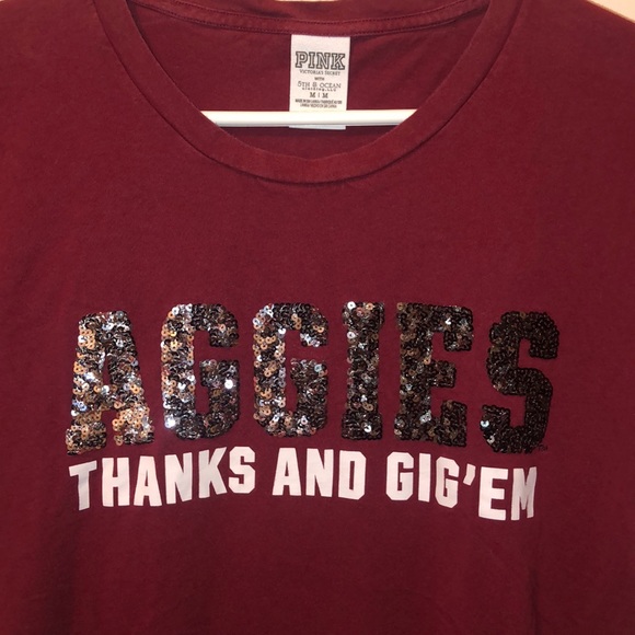 PINK aggies shirt Texas A&M - Picture 2 of 5